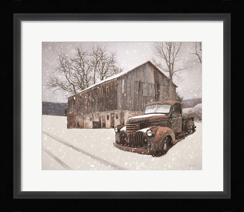 Framed Rustic Winter Charm Print