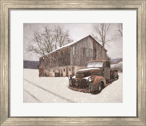Framed Rustic Winter Charm Print