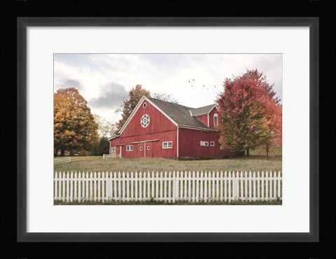 Framed Fall Barn Print