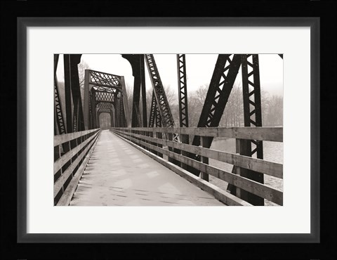 Framed Old Railroad Bridge Print