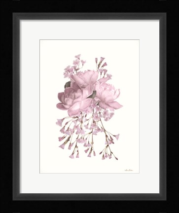Framed Roses and Blossoms I Print