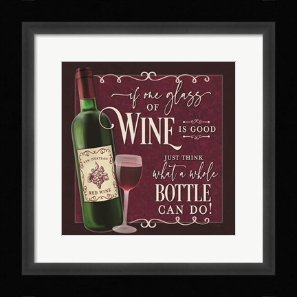 Framed Whole Bottle Print