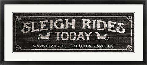 Framed Sleigh Rides Today Print