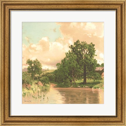 Framed Country Pond 2 Print