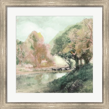 Framed Peaceful Country 1 Print