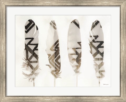 Framed Feathers 1 Print