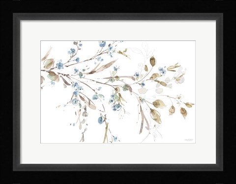 Framed Blue Escape 05 Print