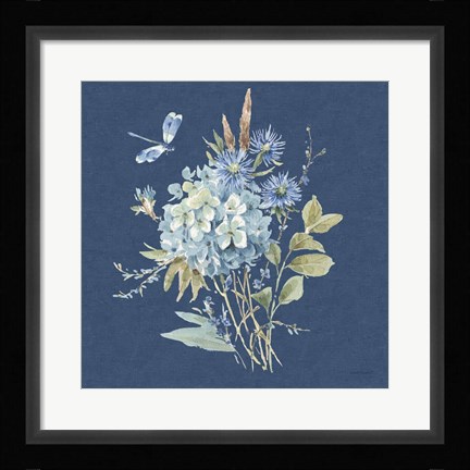 Framed Bohemian Blue 04B Print