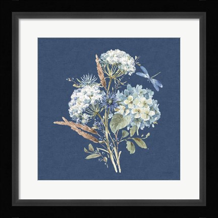 Framed Bohemian Blue 06B Print
