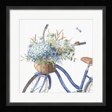 Framed Bohemian Blue 08B Print