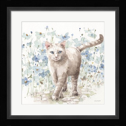 Framed Bohemian Blue 09B Print