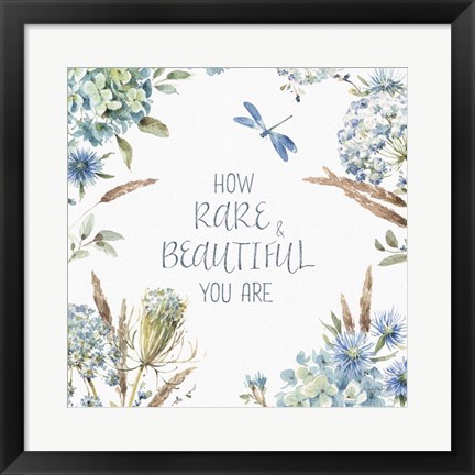 Framed Bohemian Blue 10A Print