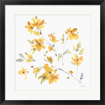 Framed Happy Yellow 05A Print