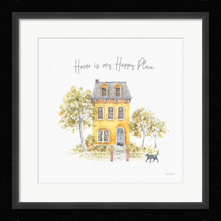 Framed Happy Yellow 17A Print