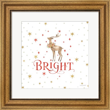Framed Merry &amp; Bright 10 Print