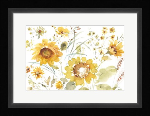 Framed Sunflowers Forever 03 Print