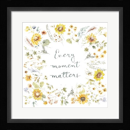 Framed Sunflowers Forever 12 Print