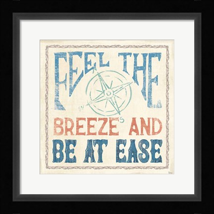 Framed Coastal Portrait IV Print