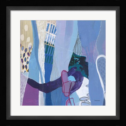 Framed Periwinkle Print