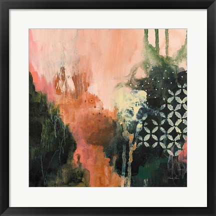 Framed Abstract Layers I Print