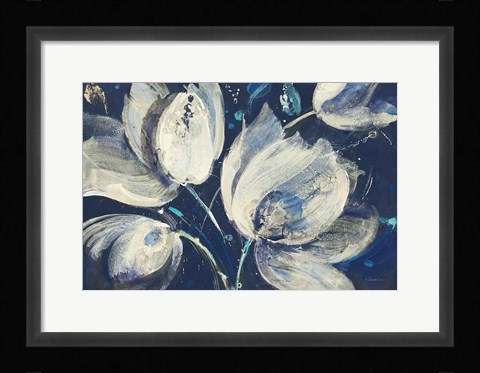 Framed Midnight Garden Bright Print