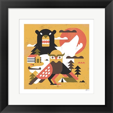 Framed Owl Lake Print