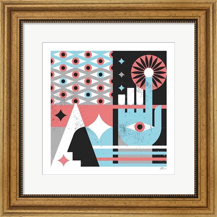 Framed Abstract Hand Print