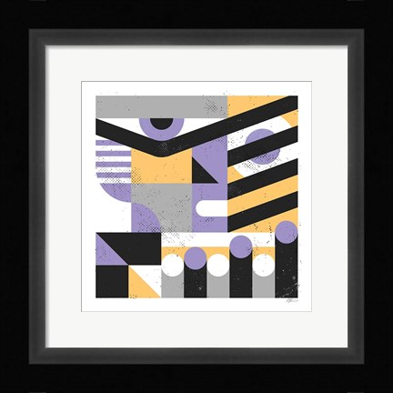 Framed Abstract Face Print