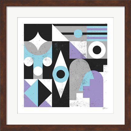 Framed Abstract Eyes Print