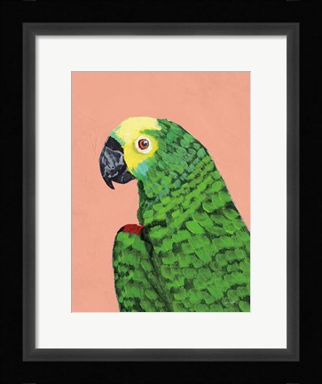 Framed Parrot Head Print