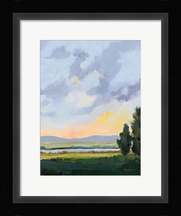 Framed Evening Skies III Print