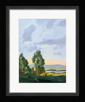 Framed Evening Skies II Print
