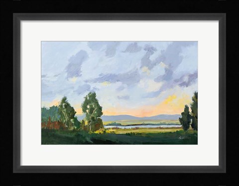 Framed Evening Skies I Print