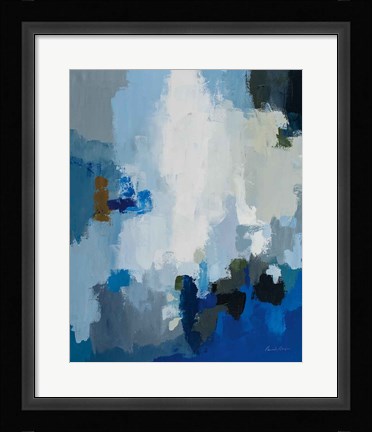 Framed Blue Cascade Print