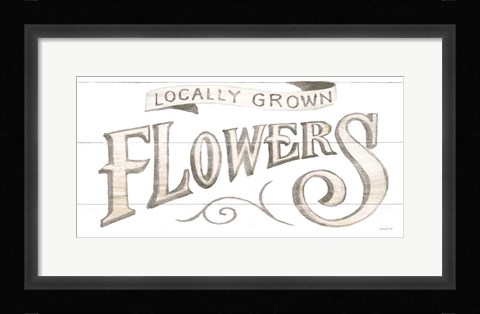 Framed Homegrown Summer Sign IV Print