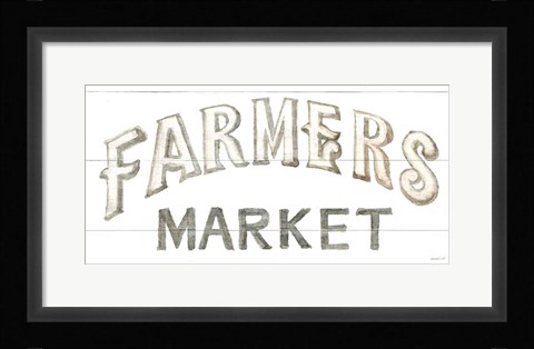 Framed Homegrown Summer Sign I Print