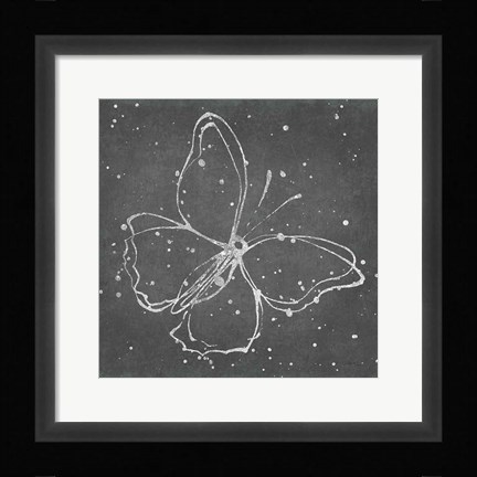 Framed Silver Wings I Print