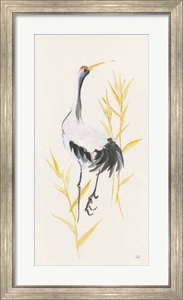 Framed Crane Reeds I Print