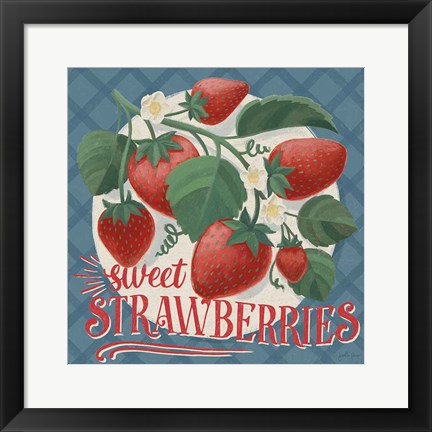 Framed Berry Breeze IV Print