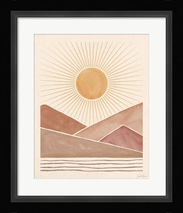 Framed Mid Century Landscape I Print