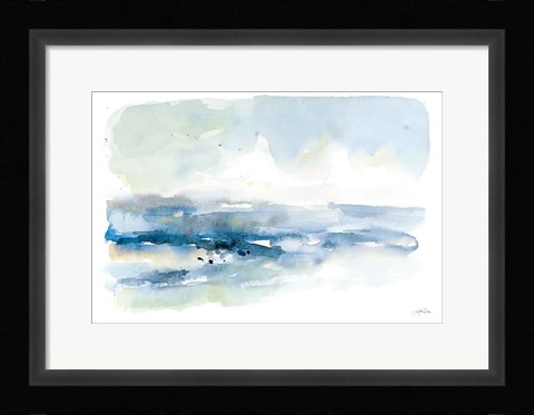 Framed Shoreline Blues I Print