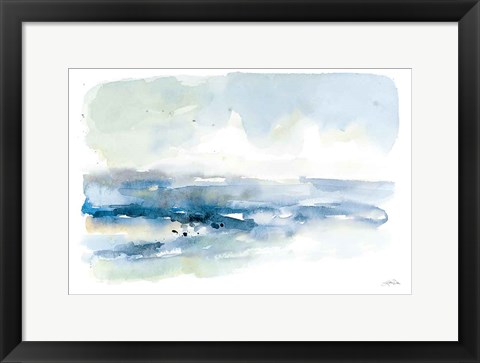Framed Shoreline Blues I Print
