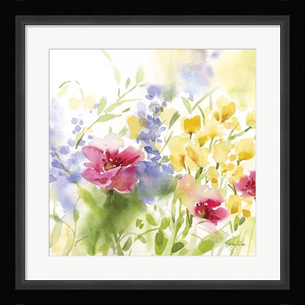 Framed Spring Meadow I Print