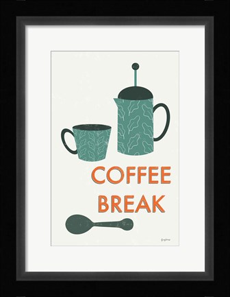 Framed Retro Kitchen Coffee II Print