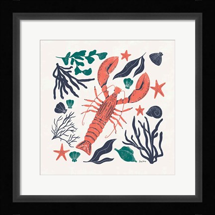 Framed Coastal Reef III Print