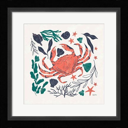 Framed Coastal Reef II Print