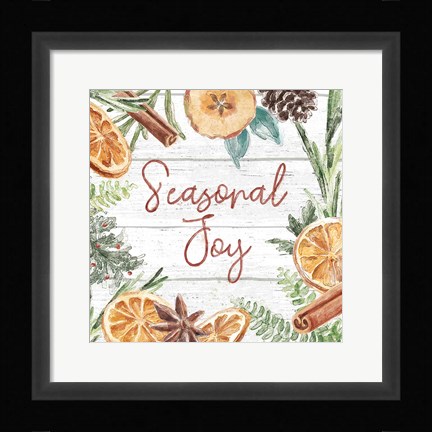 Framed Seasonal Market V Print