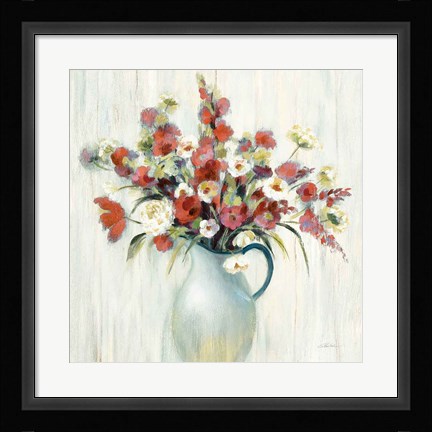 Framed Coastal Bouquet Autumn Print