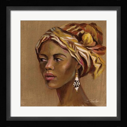 Framed African Beauty II Print