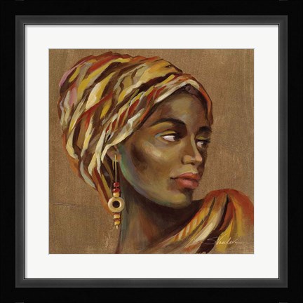Framed African Beauty I Print